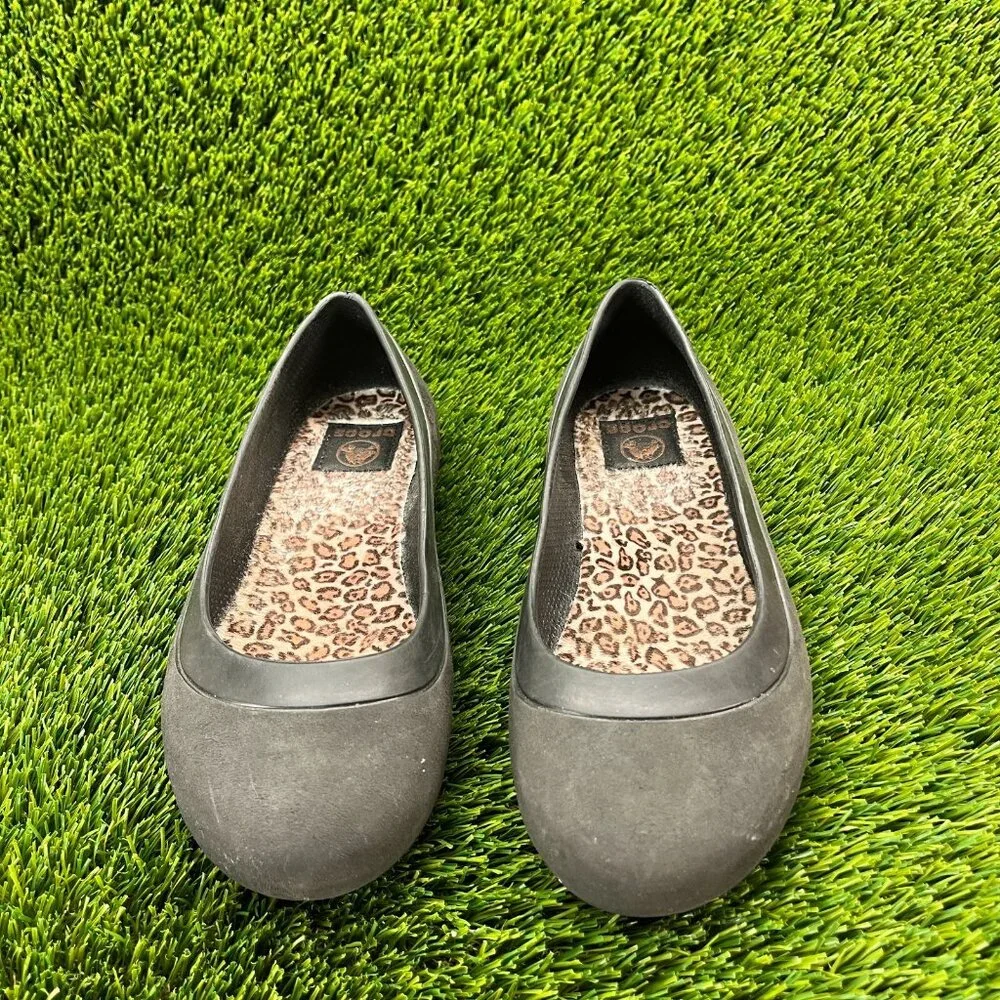 Crocs Mammoth Womens Size 8 Black Casual Walking‎ Slip On Ballet Flats Shoes